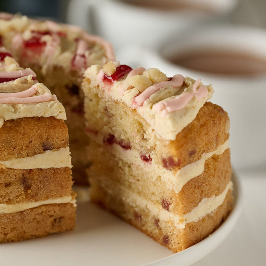 Rhubarb Strawberry & Ginger Cake- 6 Inch