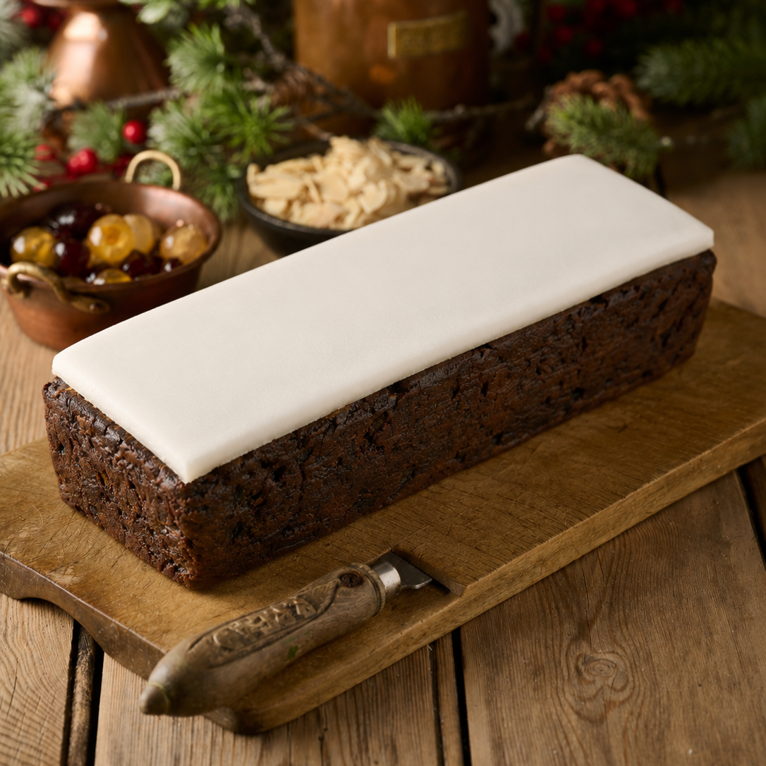Iced Top Fruit Cake Loaf