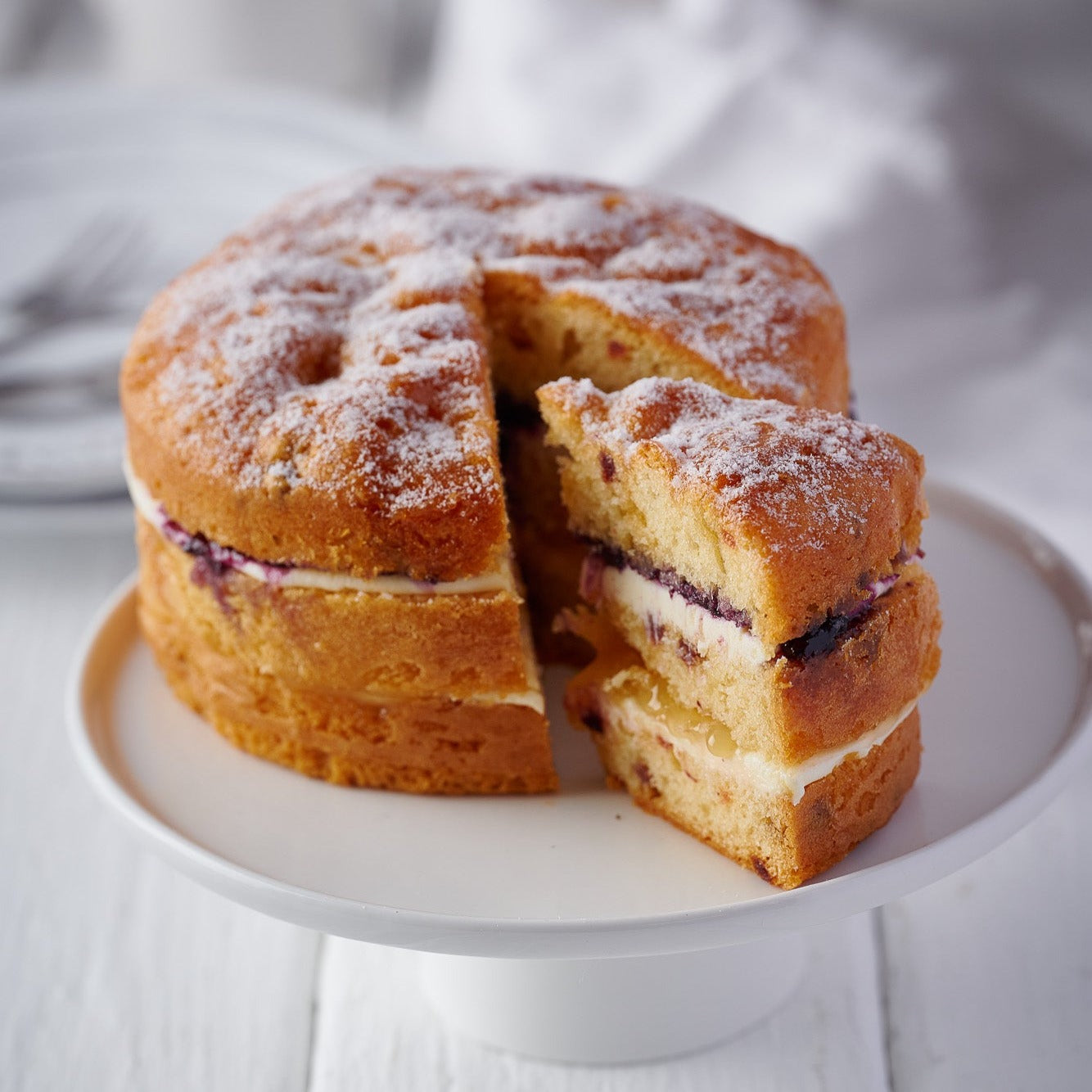 Lemon & Blueberry Gateaux- 6 Inch