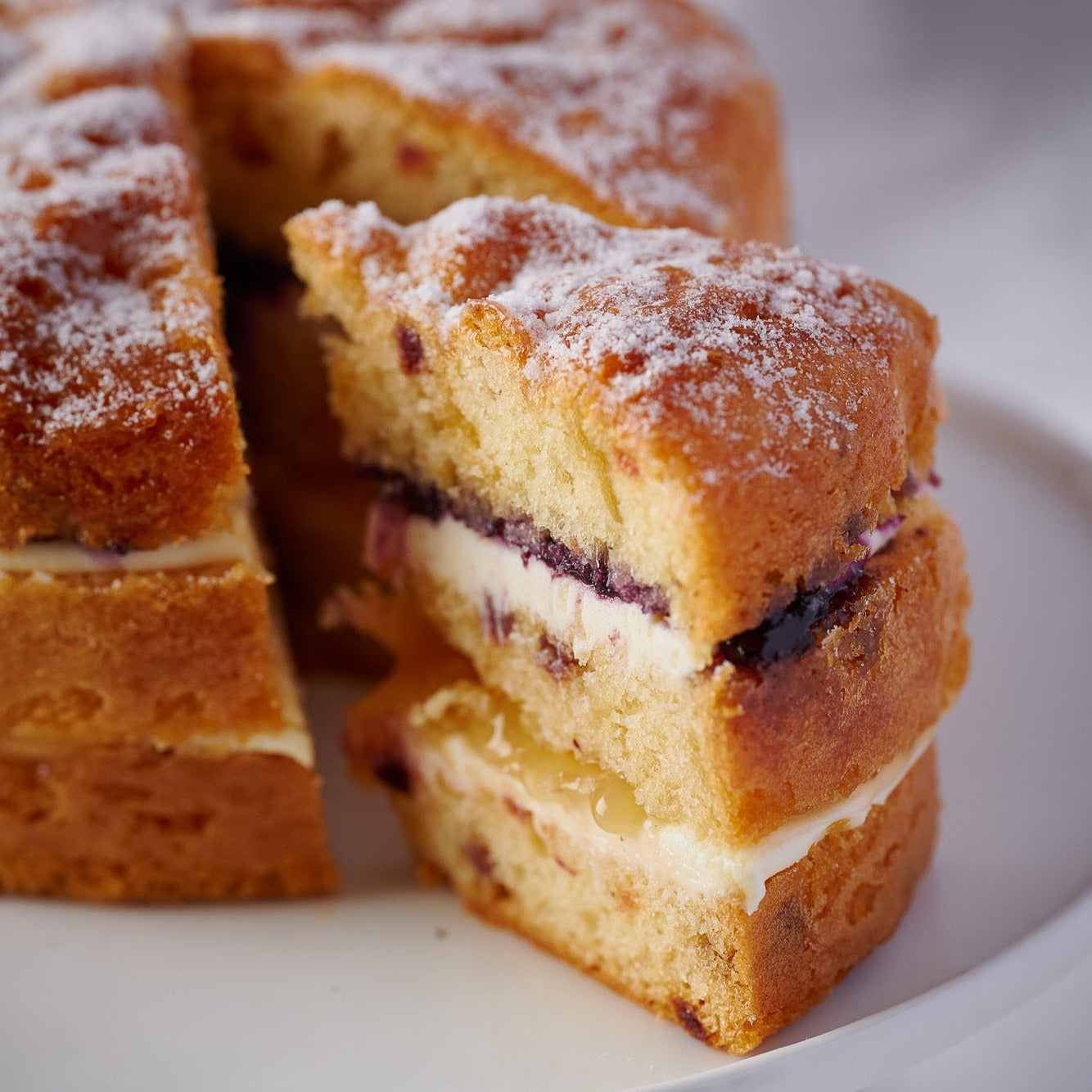 Lemon & Blueberry Gateaux- 6 Inch