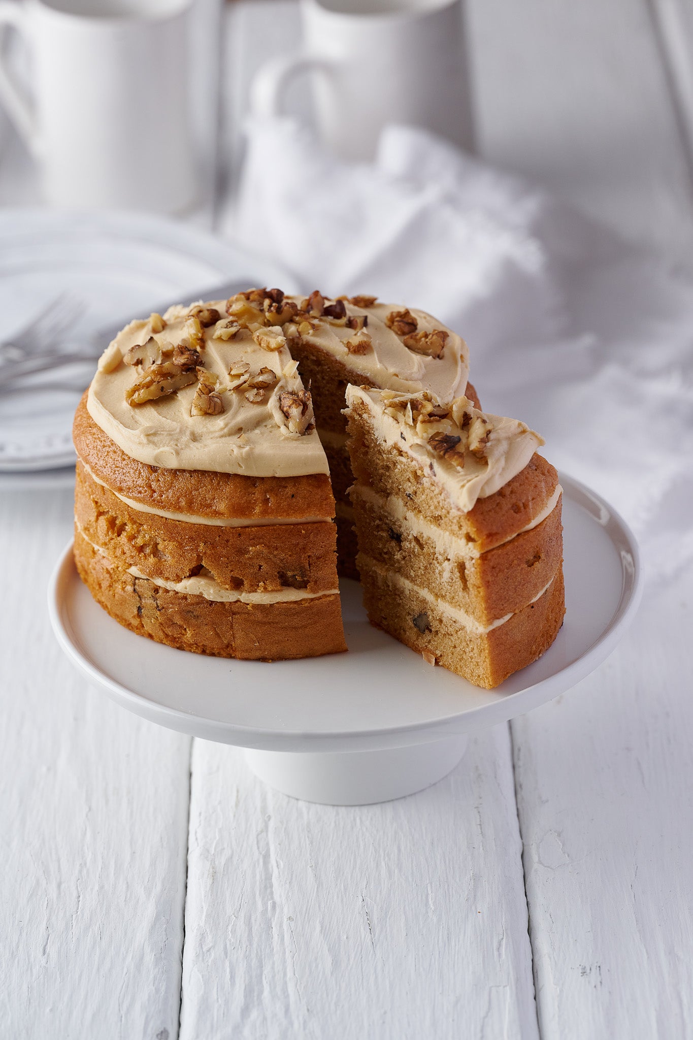 Coffee and Walnut Gateaux - 6 Inch