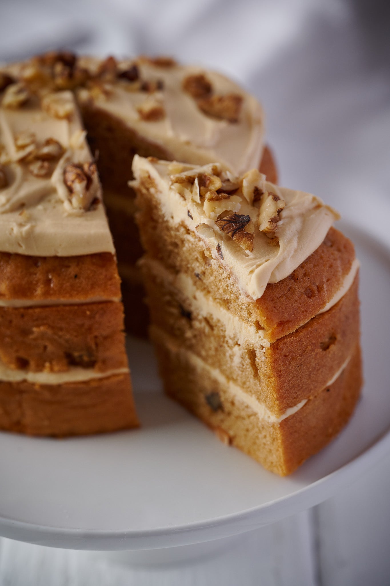 Coffee and Walnut Gateaux - 6 Inch