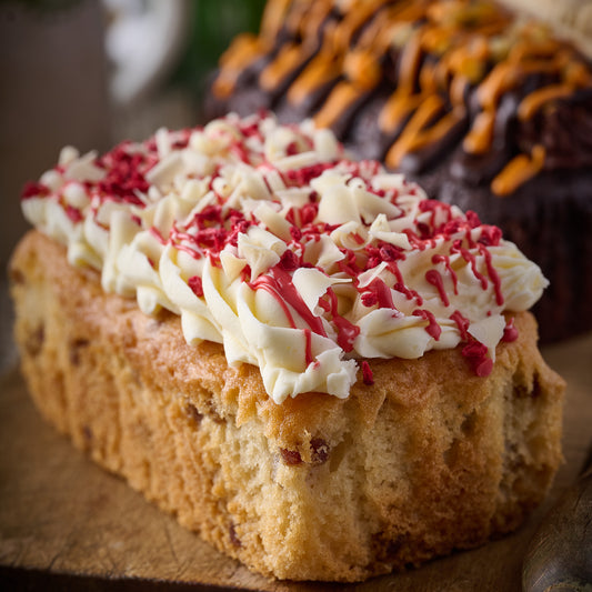 Raspberry Rpple Loaf cake