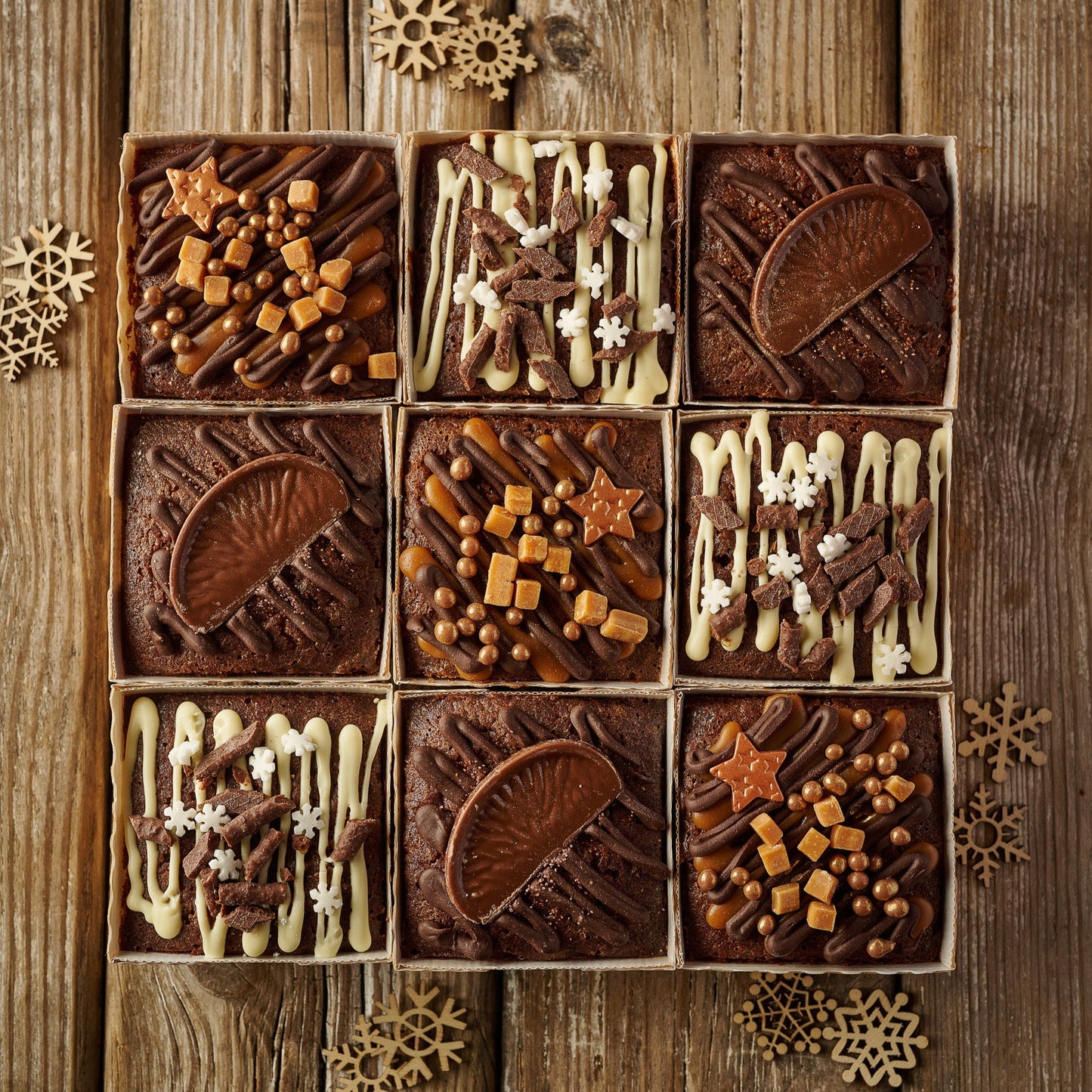 Festive Chocolate Truffle Cakes- Gifting box