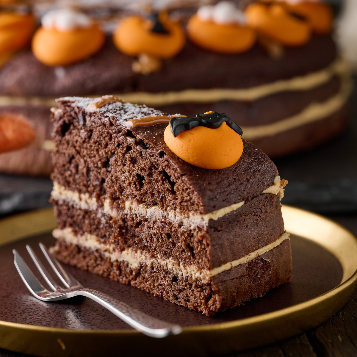 Millionaires Halloween Chocolate Cake (14 portions)