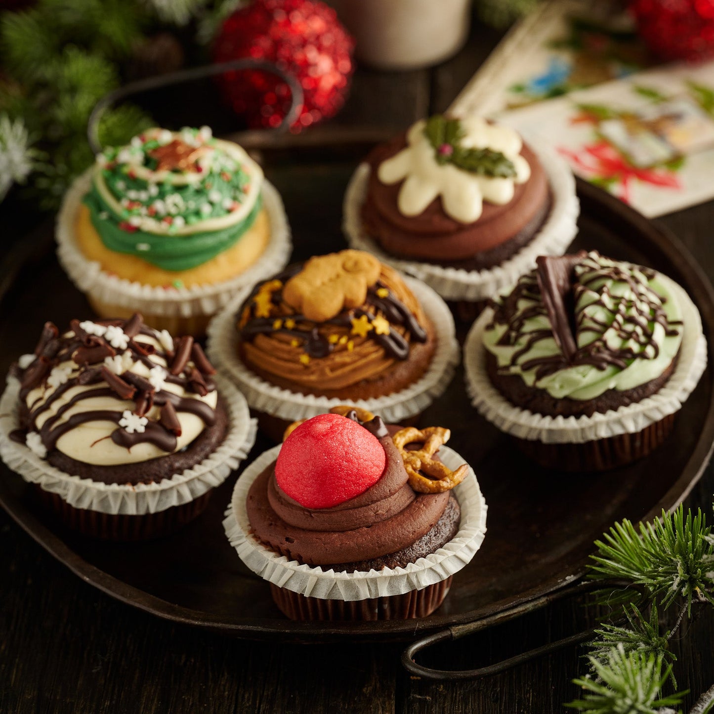 Christmas Cupcake Selection