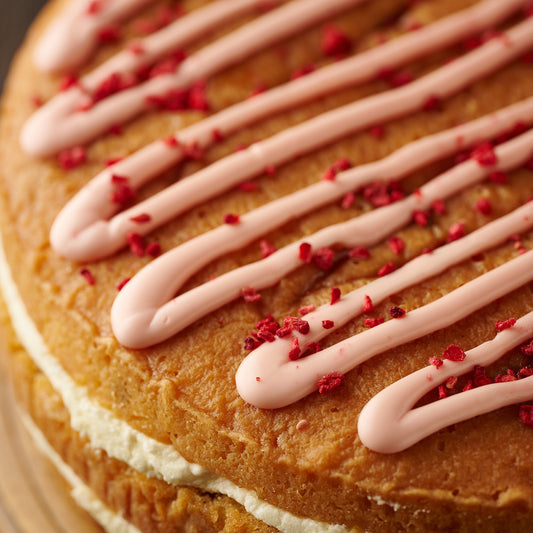 Strawberry Drizzle Cake- Vegan (14 Portions)