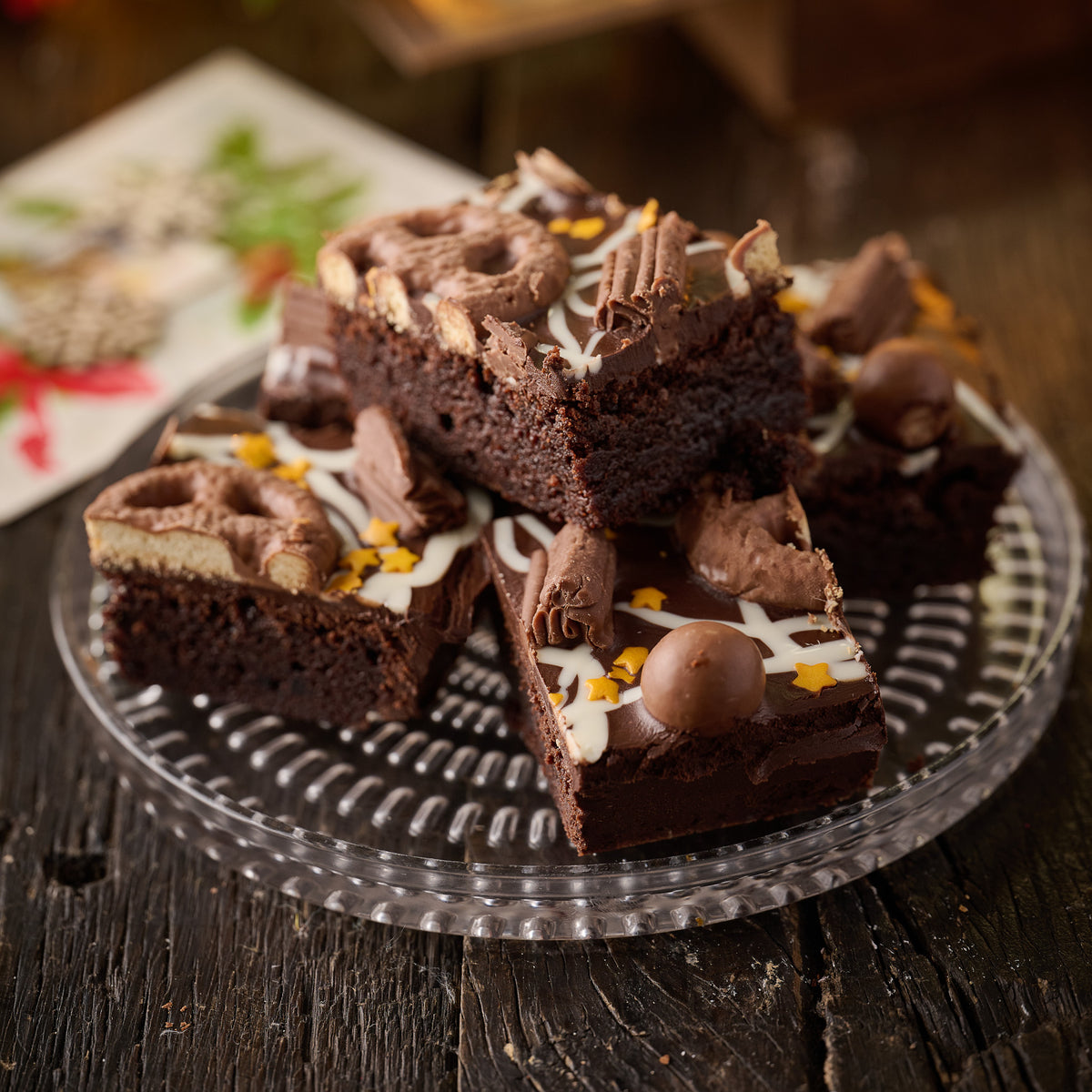 Festive Loaded Chocolate Brownie