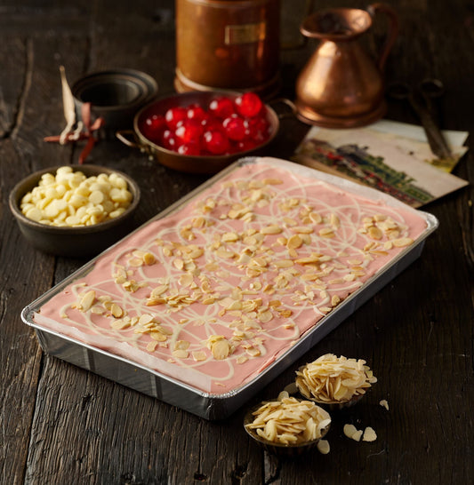 cherry bakewell flapjack