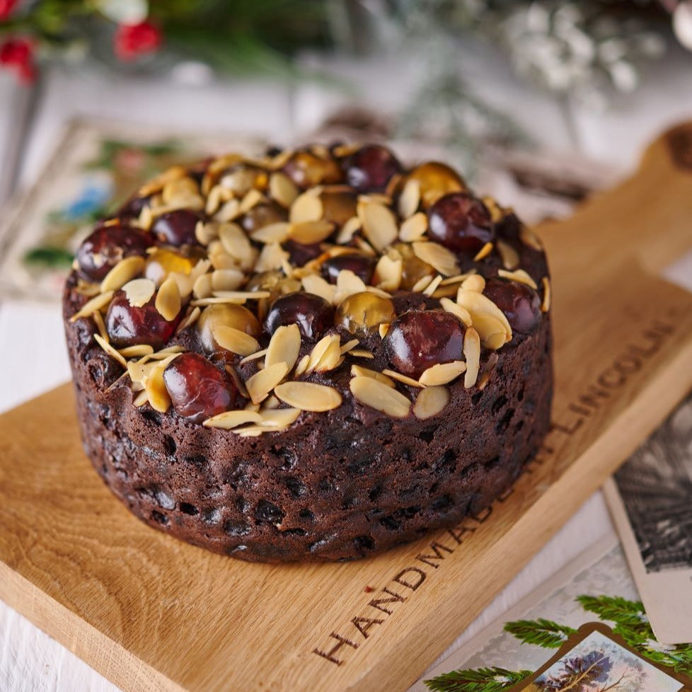 Christmas brandy fruit and nut cake