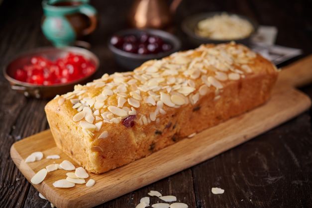 Very Cherry Bakewell Loaf Cake - 11 Inch