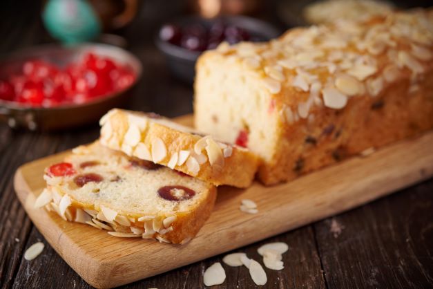 Very Cherry Bakewell Loaf Cake - 11 Inch