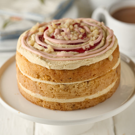 Rhubarb Strawberry & Ginger Cake- 6 Inch