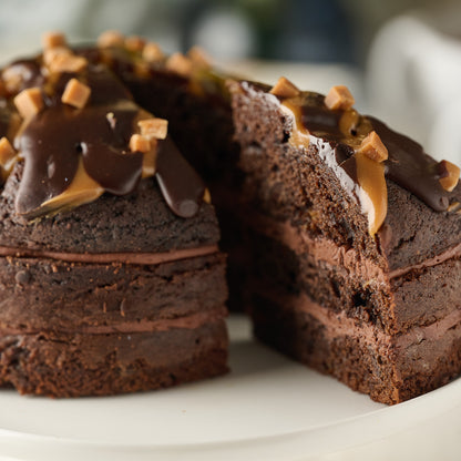 Salted Caramel Mocha Cake- 6 Inch