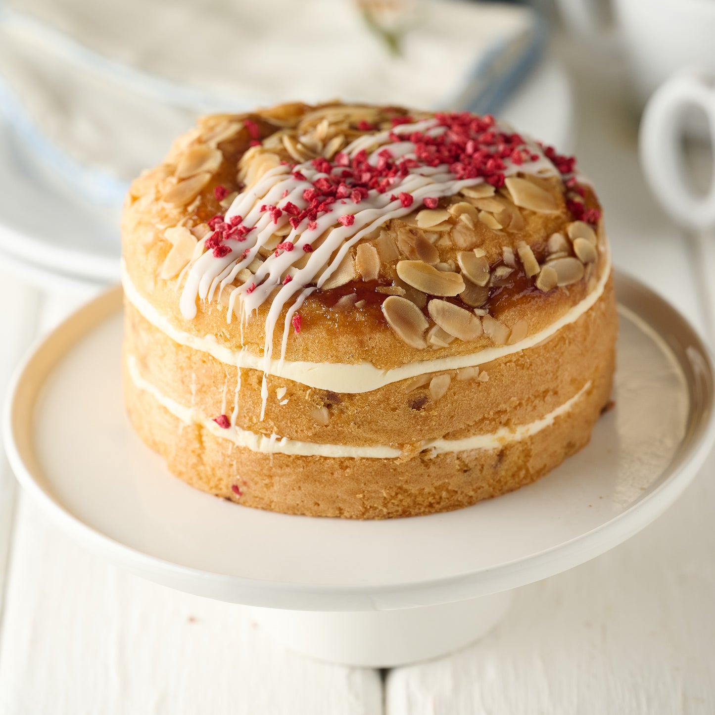 Raspberry Bakewell cake- 6 Inch