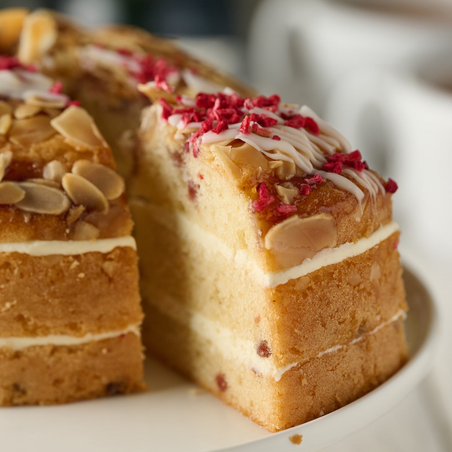 Raspberry Bakewell cake- 6 Inch