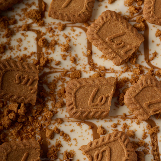 Biscoff blondie close up 
