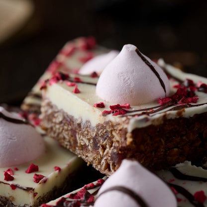 Chocolate & Raspberry Meringue Flapjack