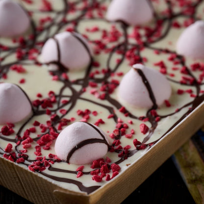 Chocolate & Raspberry Meringue Flapjack