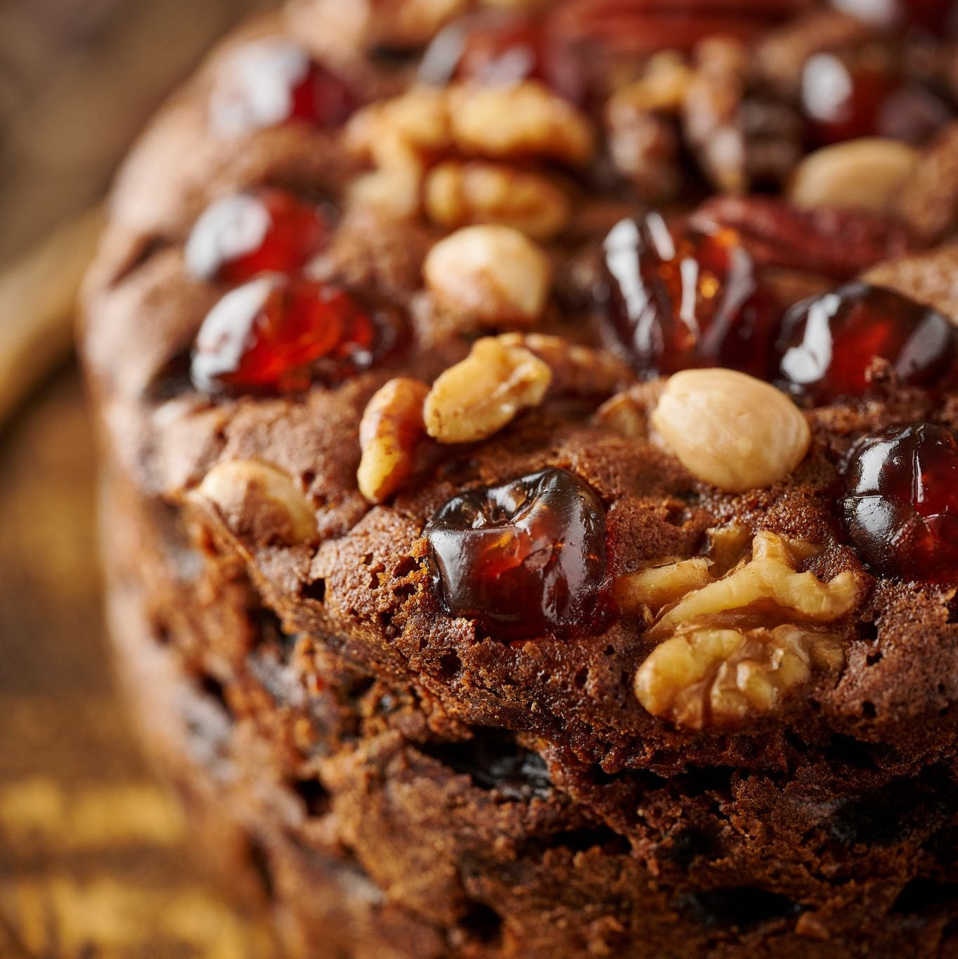 genoa fruit cake cloe up 