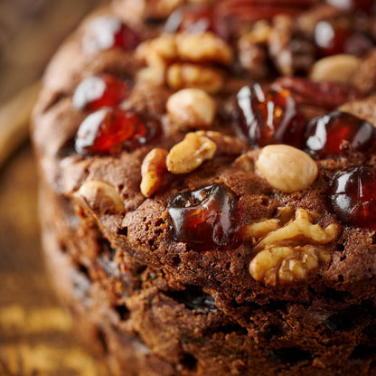 genoa fruit cake cloe up 