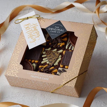 Happy Birthday cake gift box- chocolate orange 