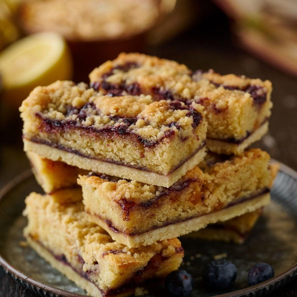 lemon and bluberry frangipane tart