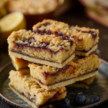 lemon and bluberry frangipane tart