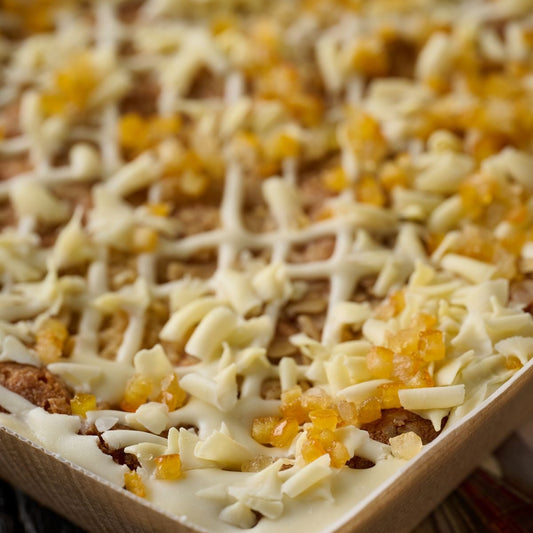 Orange, Apricot & White Chocolate Tart