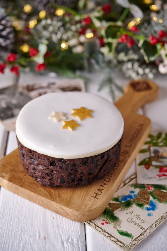 Iced Top Christmas Cake- Round