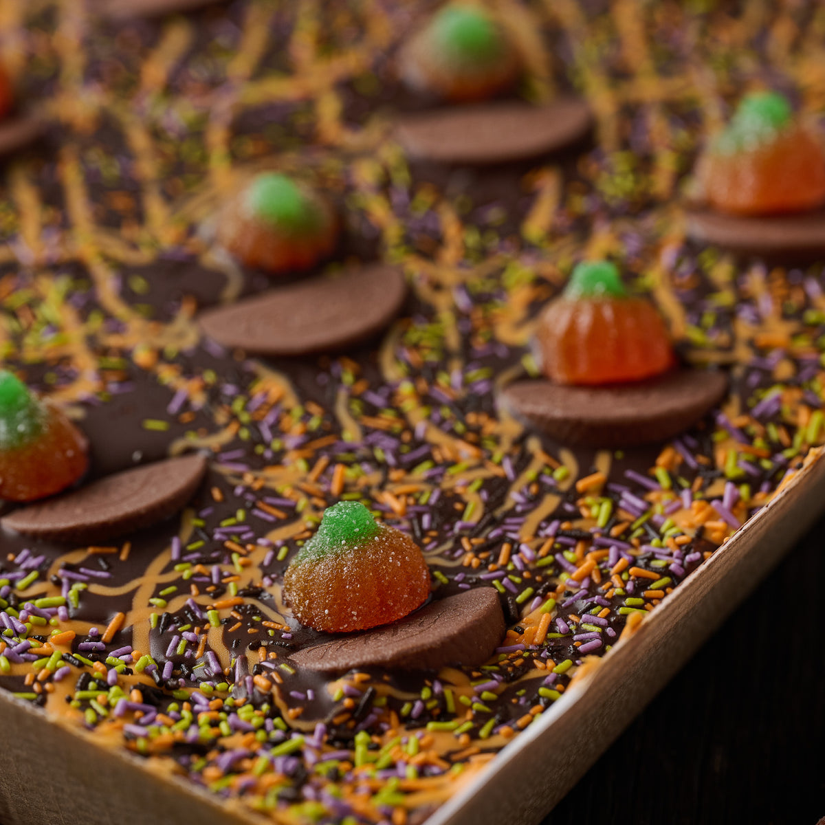 Spooktacular Chocolate Orange Flapjack