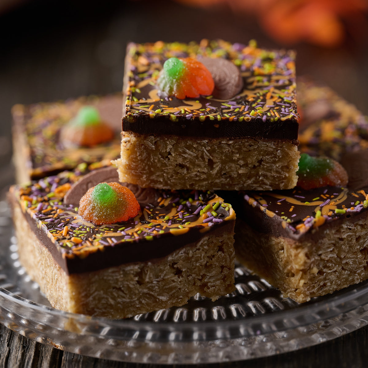 Spooktacular Chocolate Orange Flapjack