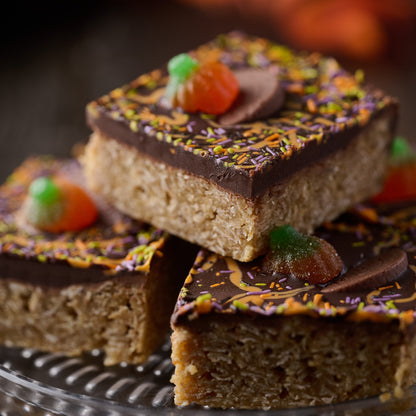 Spooktacular Chocolate Orange Flapjack