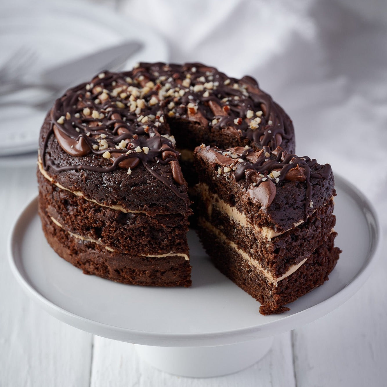 Belgian Chocolate and Hazelnut Gateaux- 6 inch