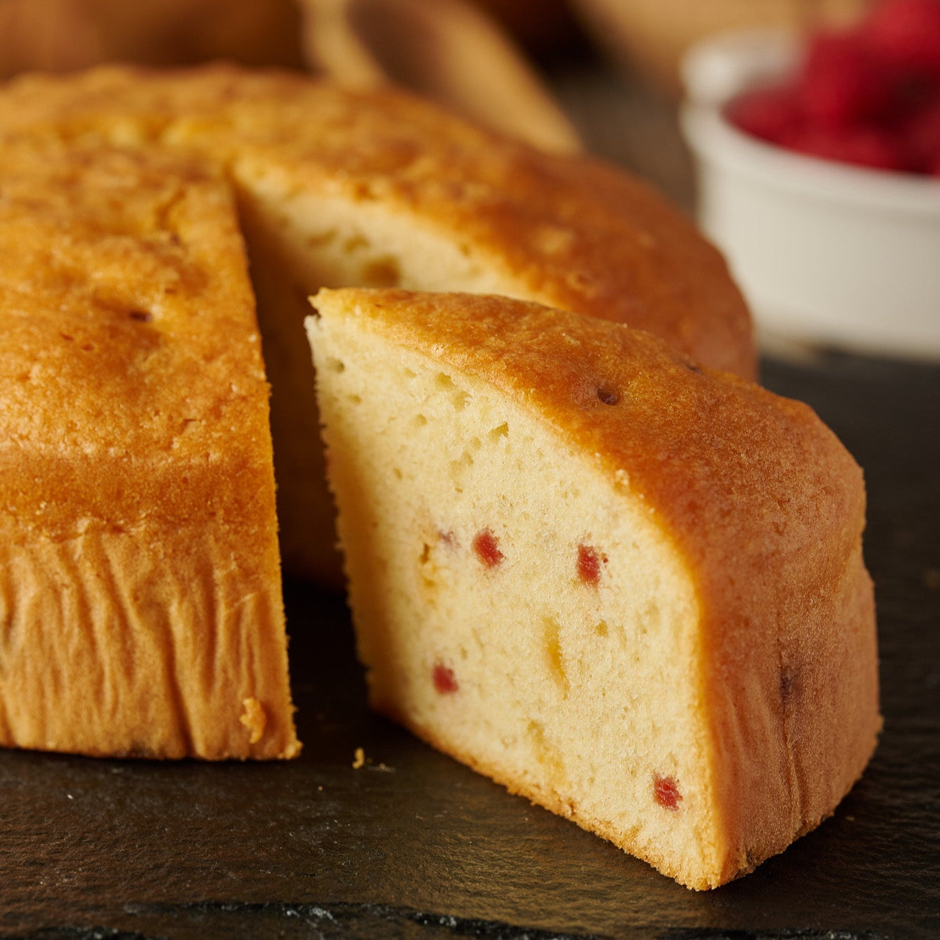 Raspberry & White Chocolate Cake