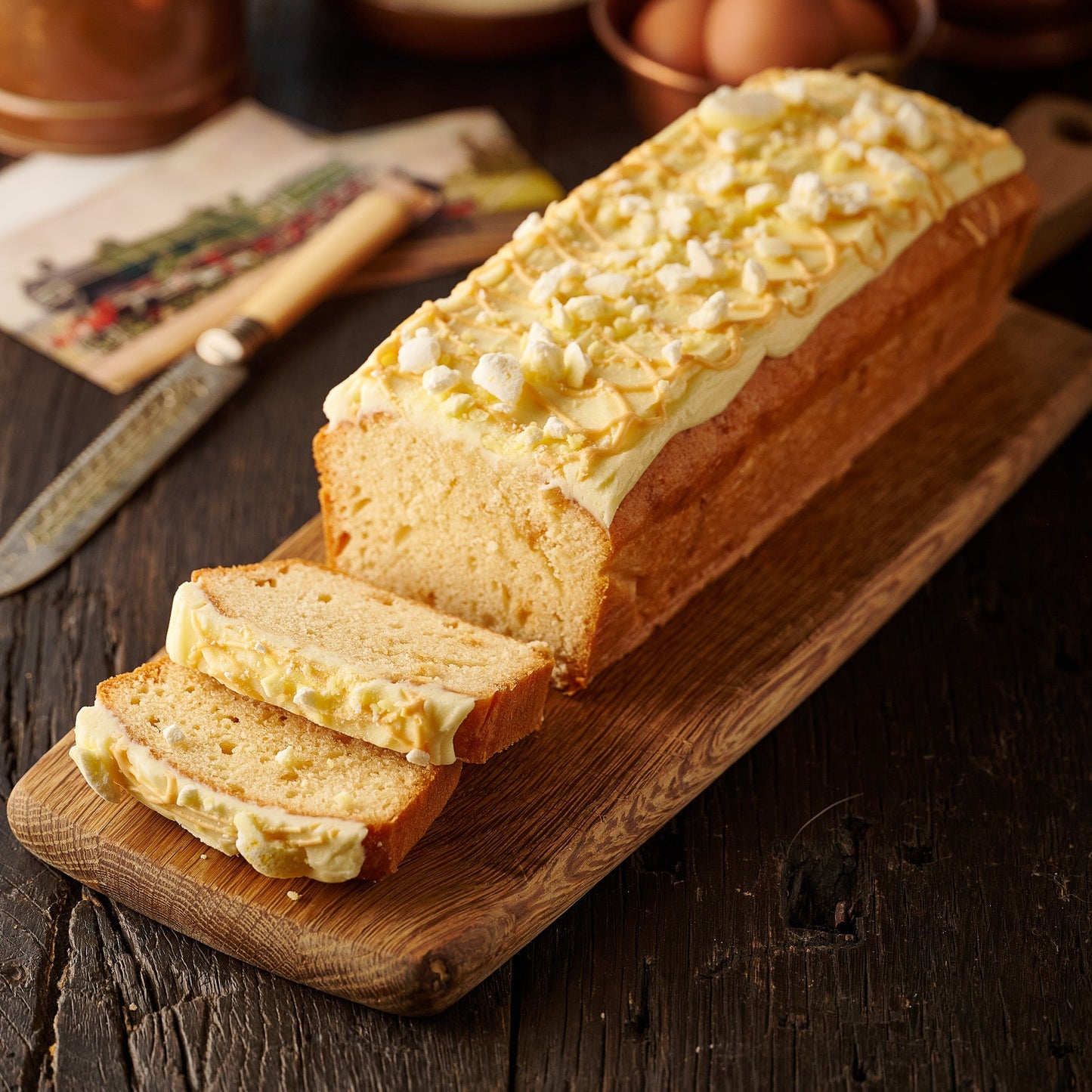 st clements loaf cake sliced