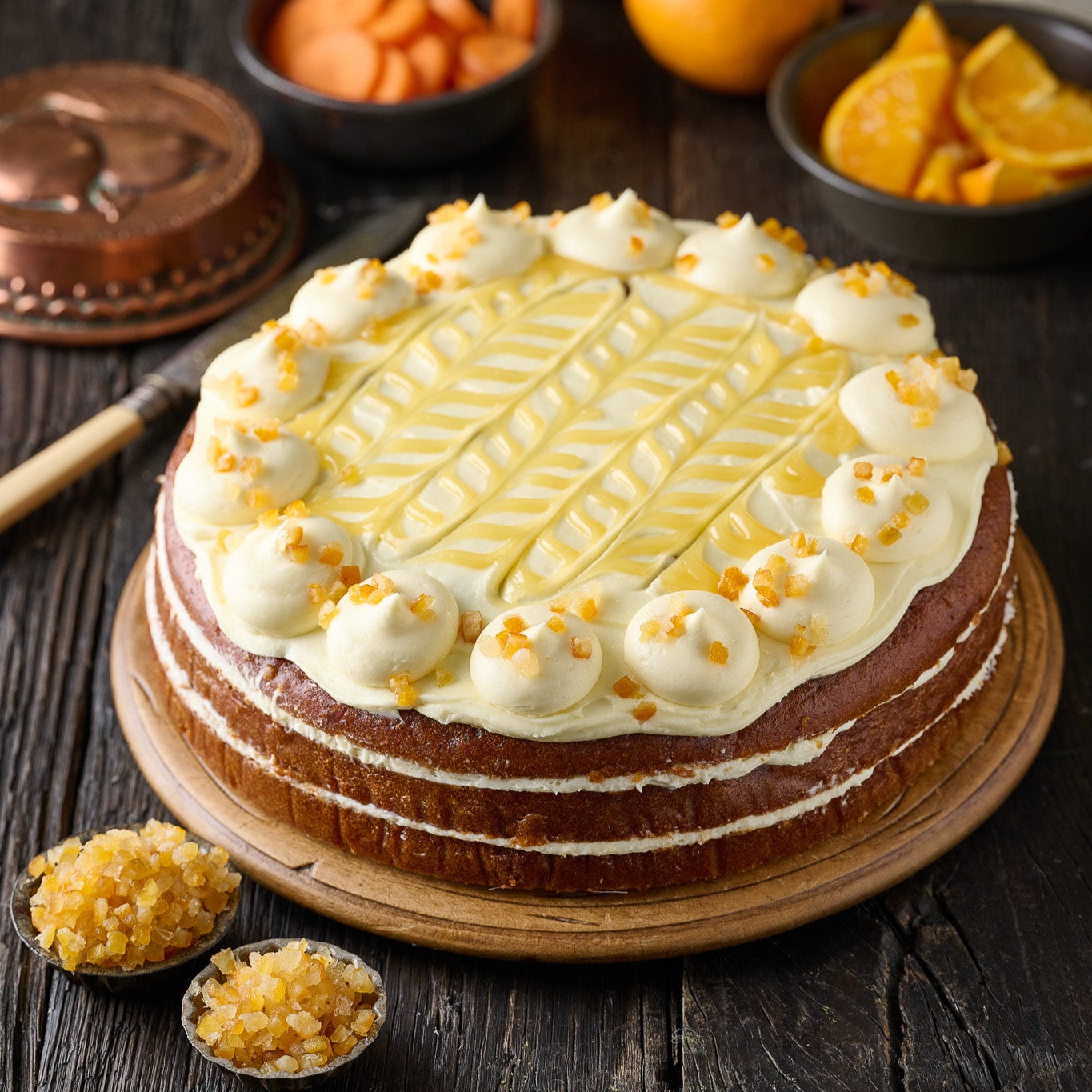 Carrot & Orange Cake- NGCI (14 Portions)