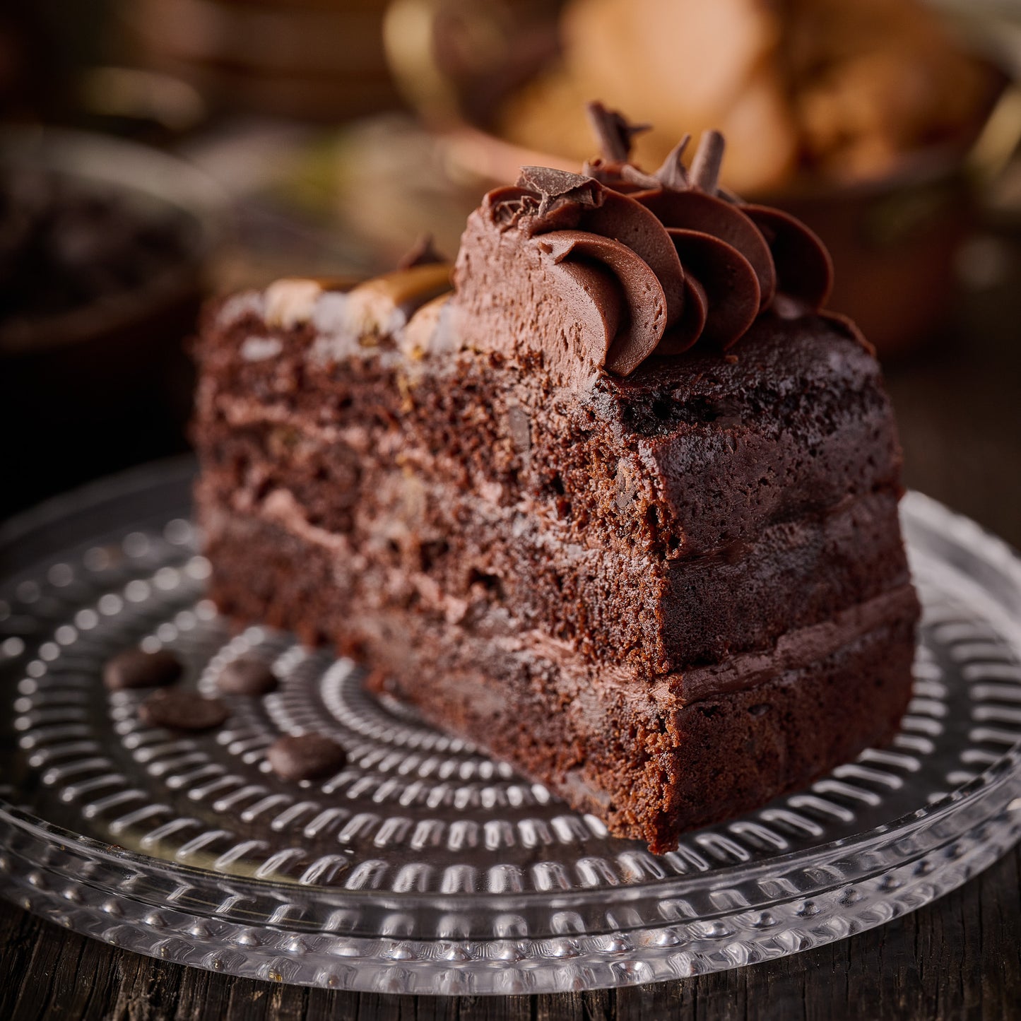 Gooey-licious Chocolate and Caramel Cake (vegan)