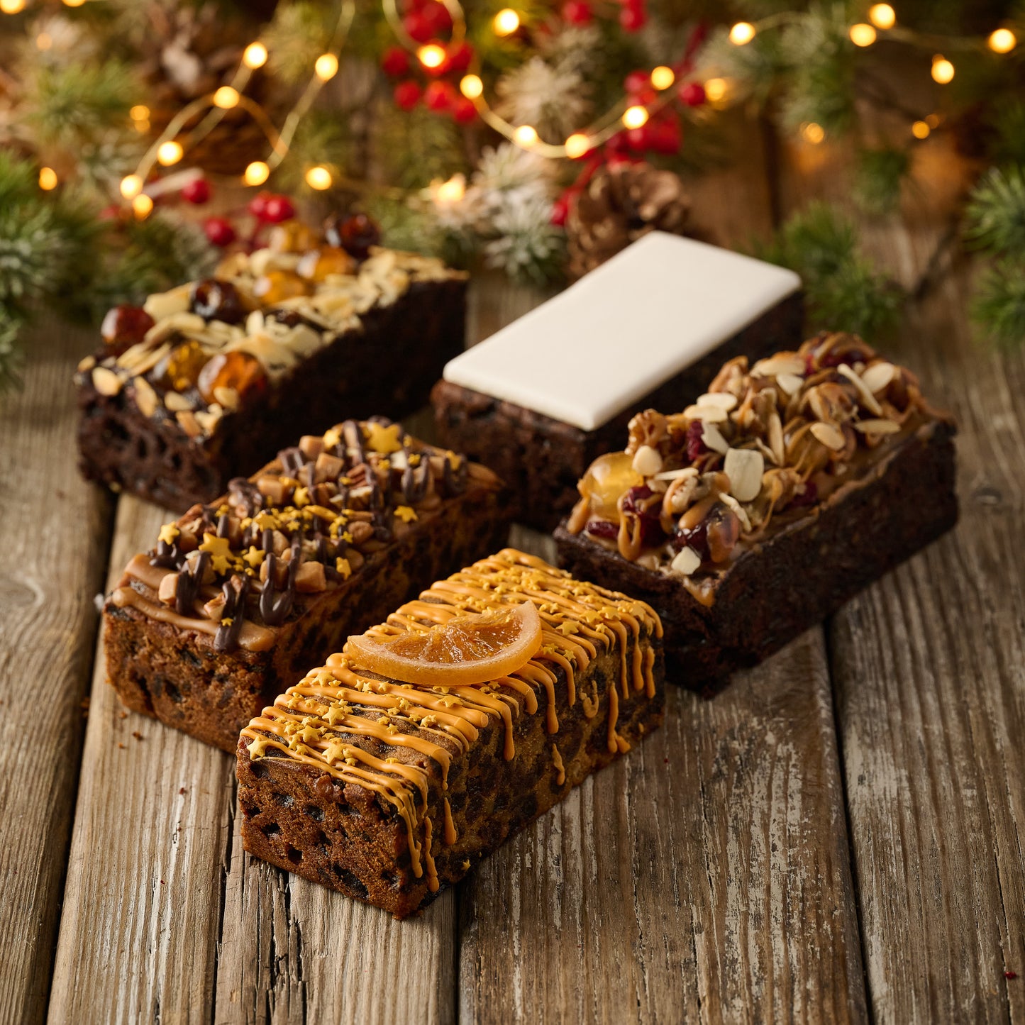 Festive Fruit Cake Selection- 5 Piece