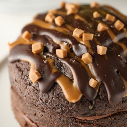 Salted Caramel Mocha Cake- 6 Inch