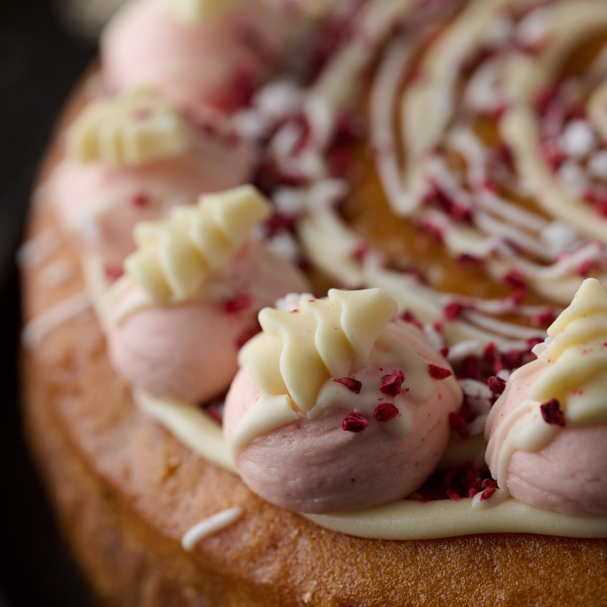 Winter Raspberry, Cranberry & White Chocolate Cake- NGCI (14 portions)