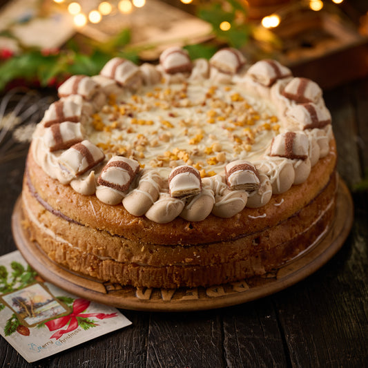 Festive Bueno & White Chocolate Cake (14 Portions)