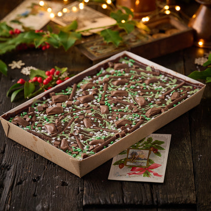 Festive Mint Chocolate Flapjack