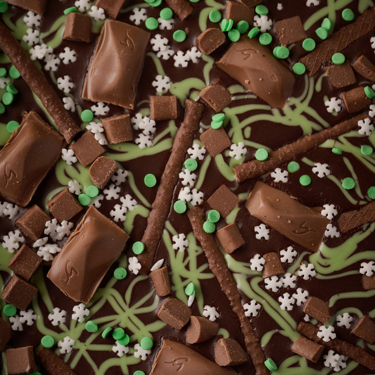 Festive Mint Chocolate Flapjack