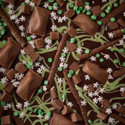 Festive Mint Chocolate Flapjack