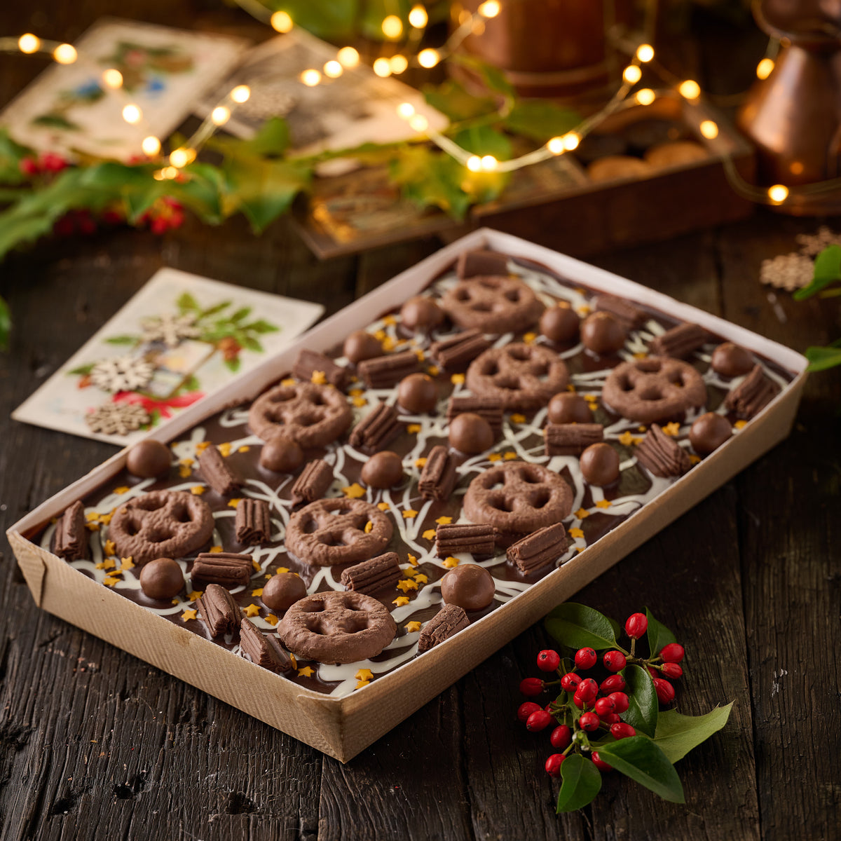 Festive Loaded Chocolate Brownie
