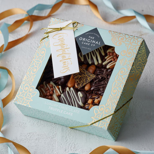Caramel & Chocolate Truffle Cake- Congratulations Gift Tag
