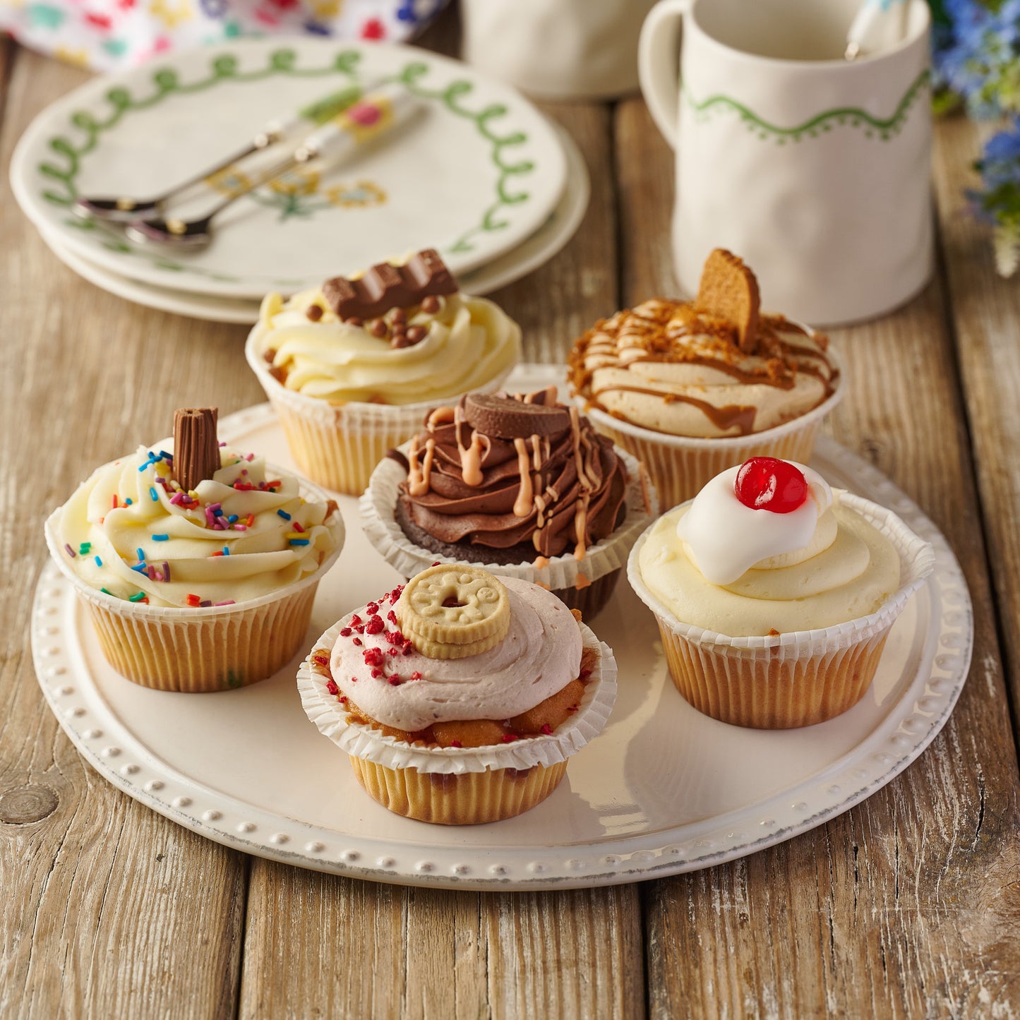 The Celebration Cupcake Selection – Box of 6