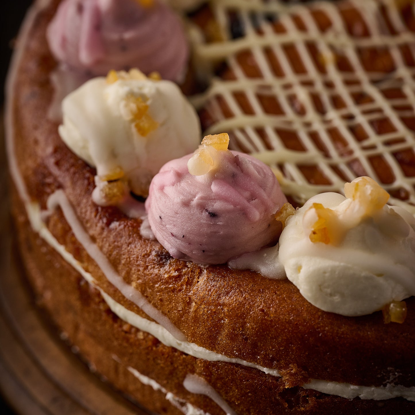 Lemon & Blueberry Cake- Vegan (14 Portions)