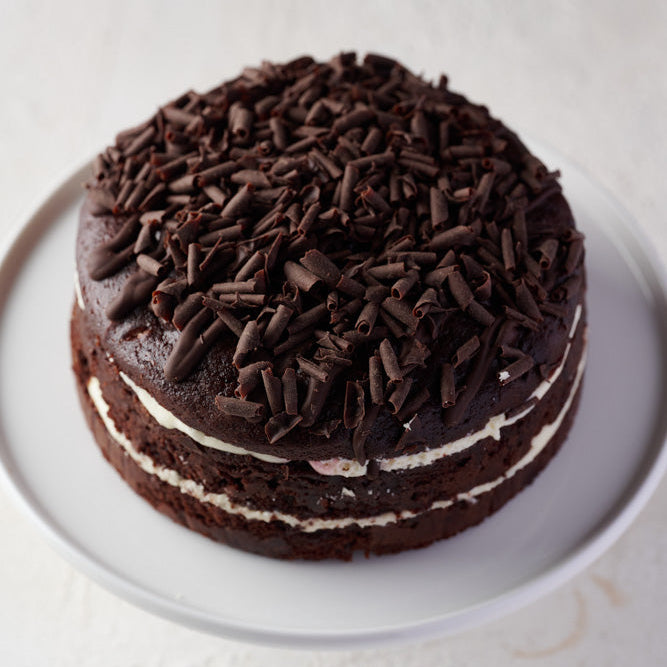 6 inch Black Forest chocolate cake with cherry filling and frosting